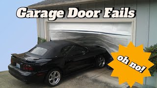 Garage Door Fails Epic Version  Funny Fails [upl. by Ecylahs]