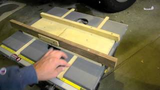 Inside the Luthiers Shop Custom built fret slotting jig table saw sled for stew mac templates [upl. by Ahsanat]