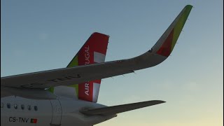 MSFS  NEW FENIX SHARKLETS Take off from Lisbon LPPT V2 A320 TAP [upl. by Pedrick]