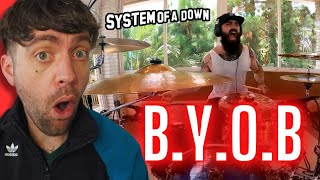 quotUK Drummer REACTS to BYOB  SYSTEM OF A DOWN  DRUM COVER BY EL ESTEPARIO SIBERIANO REACTIONquot [upl. by Denice461]