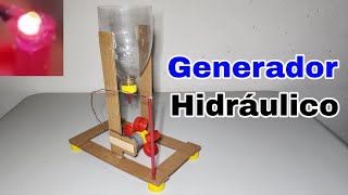 Cómo Hacer Un Generador Hidraulico De Energía Eléctrica  Idea Genial Para Estudiantes [upl. by Zertnom]