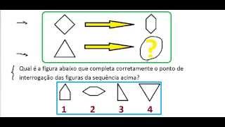 Curso de Raciocínio Lógico Teste Psicotécnico ou psicológico Raciocínio abstrato Figuras geométricas [upl. by Bertelli303]