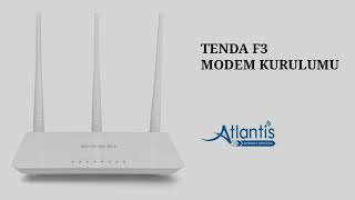 Tenda F3 Modem Kurulumu [upl. by Anwaf51]