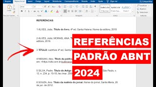 COMO FAZER AS REFERÊNCIAS ABNT FÁCIL E RÁPIDO 2024 [upl. by Joappa101]