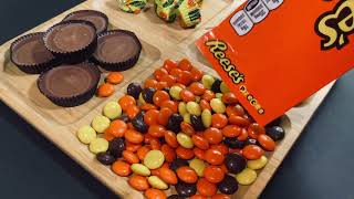 Filling platter with sweets  Reeses ASMR Satisfying [upl. by Mailiw]