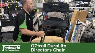 The Lightweight OZtrail DuraLite Directors Chair With Ease  Great For Camping or Sports Spectating [upl. by Elaina]