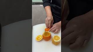 fruit carving tutorial orange fruitcarving satisfying [upl. by Mauralia]