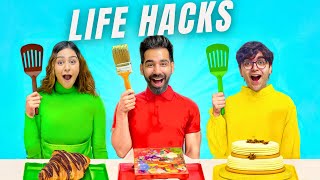 TESTING VIRAL LIFE HACKS WITH BROTHER amp SISTER  Rimorav Vlogs [upl. by Kaye695]