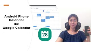 Android phone Calendar app with Google calendar [upl. by Brey238]