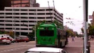 Dayton ETI 9802 trolleybus at Wright Stop Plaza September 8 2009 [upl. by Durkin826]