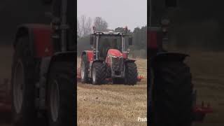 Farming in Essex  Cultivating with Massey Ferguson S7718 amp Vaderstad carrier 23 Full Video 👆🏿 [upl. by Acinnej]