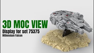 Display for Set 75375 Millennium Falcon  Lego MOC [upl. by Benedic]