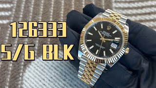 Unboxing Rolex Datejust 41MM Steel And Yellow Gold Black Dial With JubIlee Bracelet 126333 [upl. by Berte335]