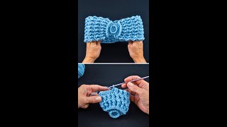 Easy crochet headband Tutorial for beginners Miarti🧶 [upl. by Kcirdnekel944]