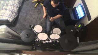 Roland TD8 Vdrums using Midi via EZdrummer2 [upl. by Laud]