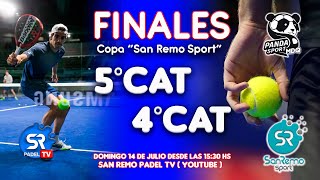 Final de 5ta y 4ta Cat  Copa quotSan Remo Sportquot padel final padelamateur pandasportmdq envivo [upl. by Anelrats]