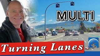 How to Use Multiple Turning Lanes Correctly [upl. by Thurstan]