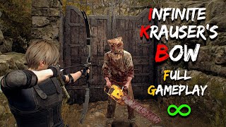 INFINITE KRAUSERS BOW ONLY  Full Gameplay  Resident Evil 4 Remake [upl. by Gurney]