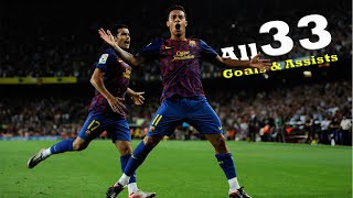 Thiago Alcantara All 33 Goals amp Assists For Barcelona HD 20092013 [upl. by Ahsyas317]