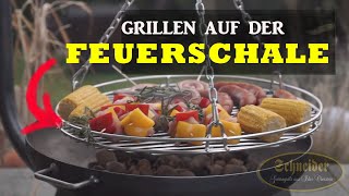 Grillen auf der Feuerschale 🔥 Die vielen Funktionen einer Feuerschale aus Eisen [upl. by Stockton]