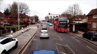 FULL JOURNEY  London Bus Route 174 Dagenham Marsh Way To Harold Hill Dagnam Park Square  19792 [upl. by Arutak850]