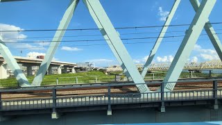 【JR常磐線快速】松戸駅から北千住駅までの東側車窓🚃💨 [upl. by Doersten]