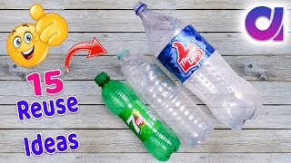 15 most amazing way to reuse plastic bottle  Best out of waste  Artkala 519 [upl. by Rtoip934]