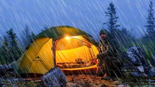 Camping In Thunder Storm And Heavy Rain  Part 2 [upl. by Eenram]