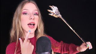 ASMR Mouth sounds amp a tiny hand [upl. by Ahsikal834]