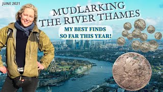 Mudlarking the River Thames  My Best Ever Mudlarking Finds so far this year June 2021 [upl. by Nylaret896]