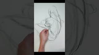 Trying to keep things simple figurestudy figurativeart drawing charcoaldrawing timelapse [upl. by Gamali]