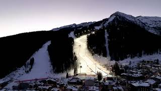 Canalone Miramonti  3Tre AUDI FIS Ski World Cup Campiglio 2021 [upl. by Solracesoj]