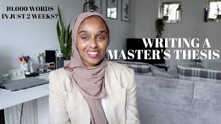 Writing A 10000 Word Masters Dissertation In 2 Weeks [upl. by Wanyen361]