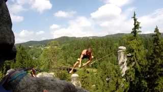 Bišík SlackLine fest vol8  Lukáš Černý  Michal Pírek  GoPro [upl. by Eidob]