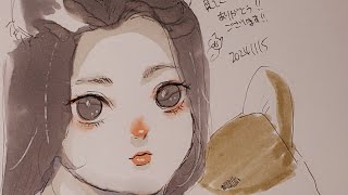 no057 ざかざかお絵描き21min [upl. by Alyahsat]