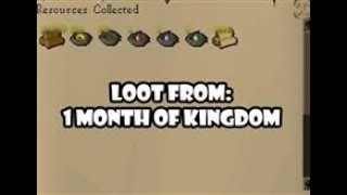 OSRS Loot from 1 Month of kingdom Maple and Mahogany only 2017 Money Maker [upl. by Cara]