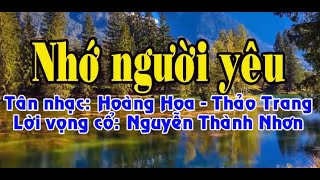 Karaoke tân cổ NHỚ NGƯỜI YÊU  KÉP [upl. by Lavud329]