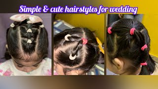 Easy hairstyles for medium hair for wedding  3 simple amp easy hairstyles [upl. by Swane]