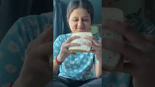 Dinner and breakfast in Rajdhani express therainbowgirlvlogs [upl. by Aical]