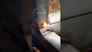 secrets of welders welding thin pipes welding weldingthinmetal weldingart stickwelding [upl. by Ellenehc288]