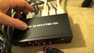 How To connect HD Multi Room TV 1 source to 4 TVs using HDMI Splitters  Amplifiers [upl. by Clower910]