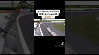 Jeff Gordon vs Dale Earnhardt Jr 2005 Daytona 500 [upl. by Nylram]