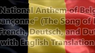 Belgium National Anthem quotLa Brabançonnequot with music vocal and lyrics FR GE DU English Translation [upl. by Nevaeh]