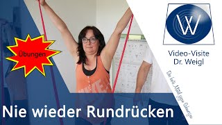 Nie wieder❗ Rundrücken wegtrainieren❓ Haltung verbessern mit diesen einfachen Übungen für Zuhause ✅ [upl. by Elwaine613]