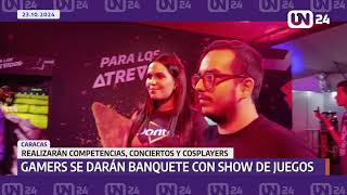 Videojugadores prueban habilidades en el Game Show en Caracas [upl. by Nepil]