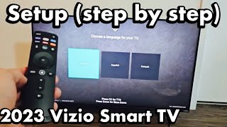 2023 Vizio Smart TV How to Setup step by step [upl. by Ruperta]