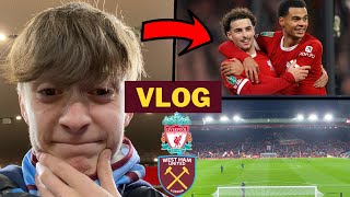 WEST HAM EMBARRASSED as REDS HIT FIVE Liverpool 51 West Ham Carabao Cup QF Vlog ⚽️⚒️ [upl. by Mik619]