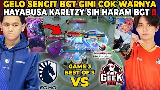 TEGANG BGT COK SENGIT GINI WARNYA GAES  HAYABUSA KARLTZY SIH HARAM BGT  GEEK VS TLPH GAME 3 [upl. by Prager]