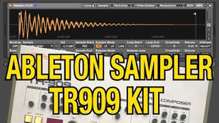 909 Drums recorded into an MPC3000 then imported into Ableton Sampler as a Drum Kit [upl. by Arema190]