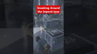 SNEAKING AROUND THE IMPERIAL BASE starwars gaming shorts starwarsoutlaws [upl. by Okemak]